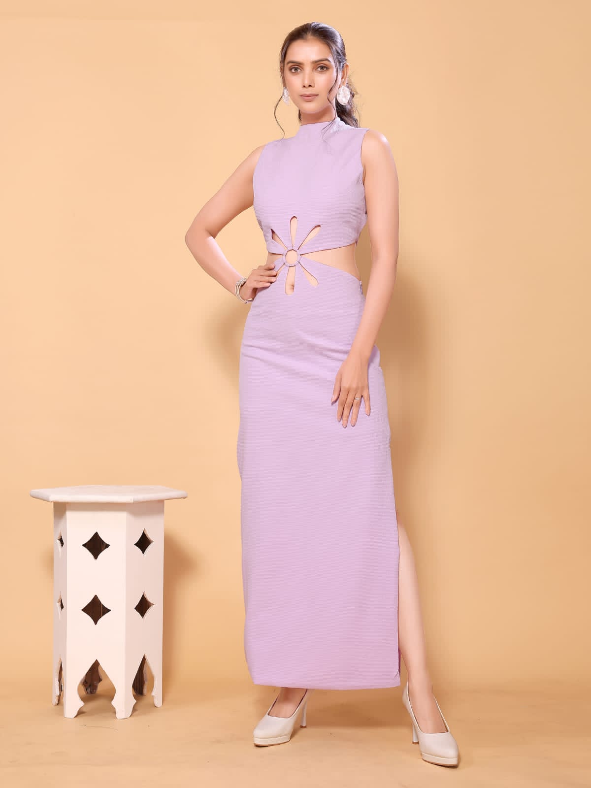 Cut-Out Detail Maxi Dress